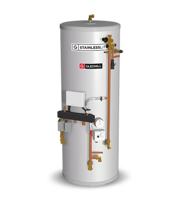 Gledhill Stainless Lite System Ready Indirect 180 Litre (PR0IN180PPSR) -  VPS Hot Water Cylinders